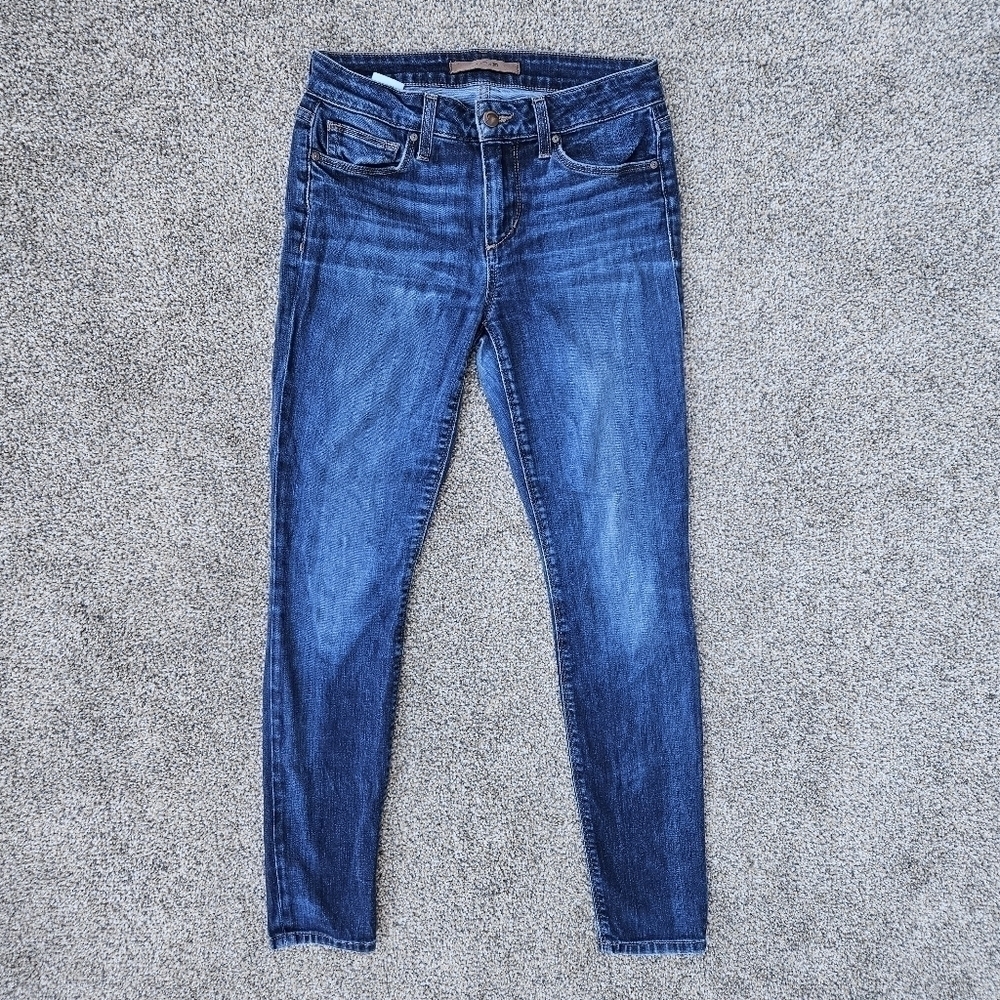 Joes Jeans Skinny Ankle Mid Rise Abree Medium Dark Wash Denim Women's Size 26